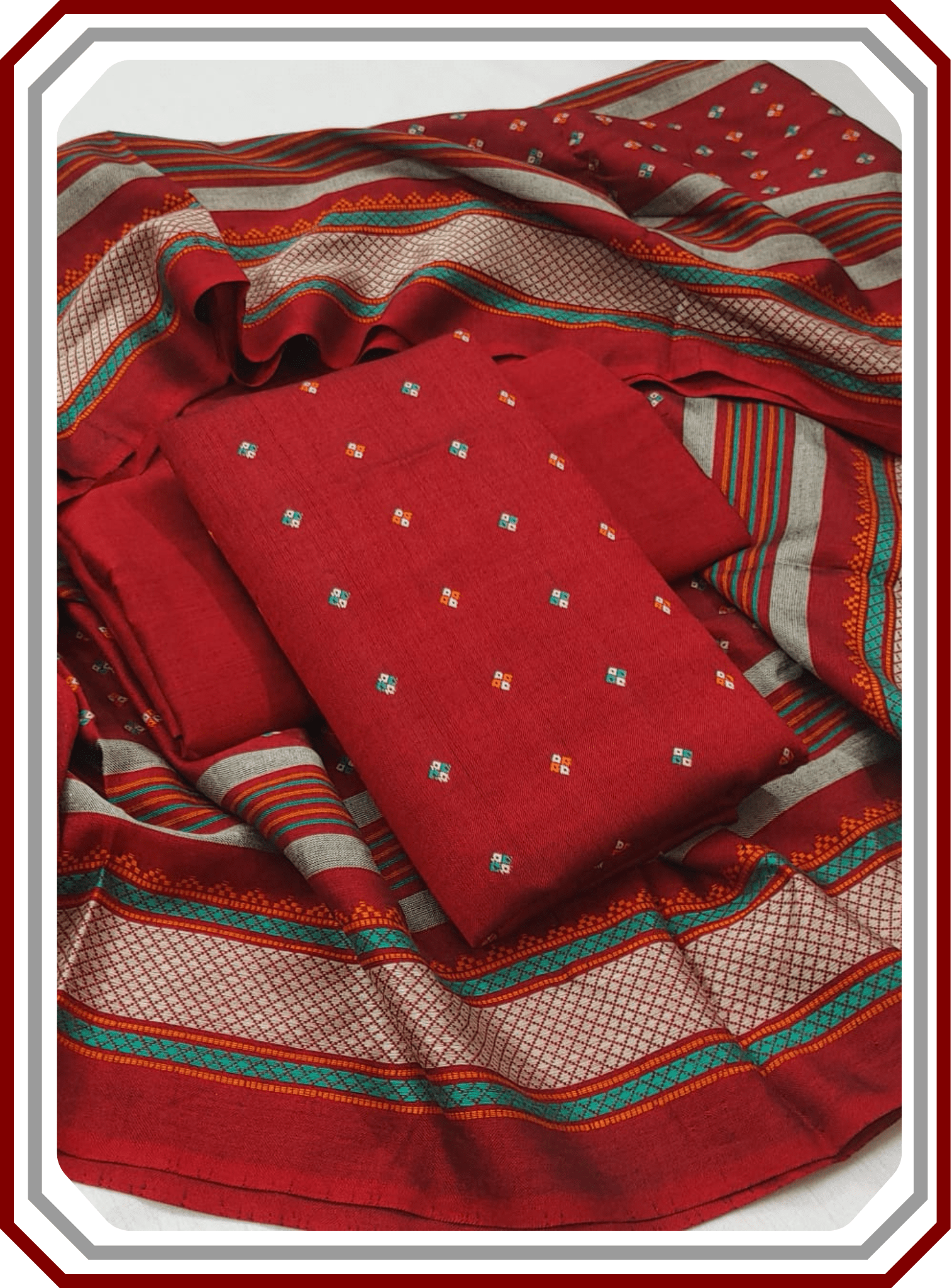 Premium Susi Jacquard Winter 3 - Piece Unstitched Suit (Luxury Fabric) - Pehna Textile