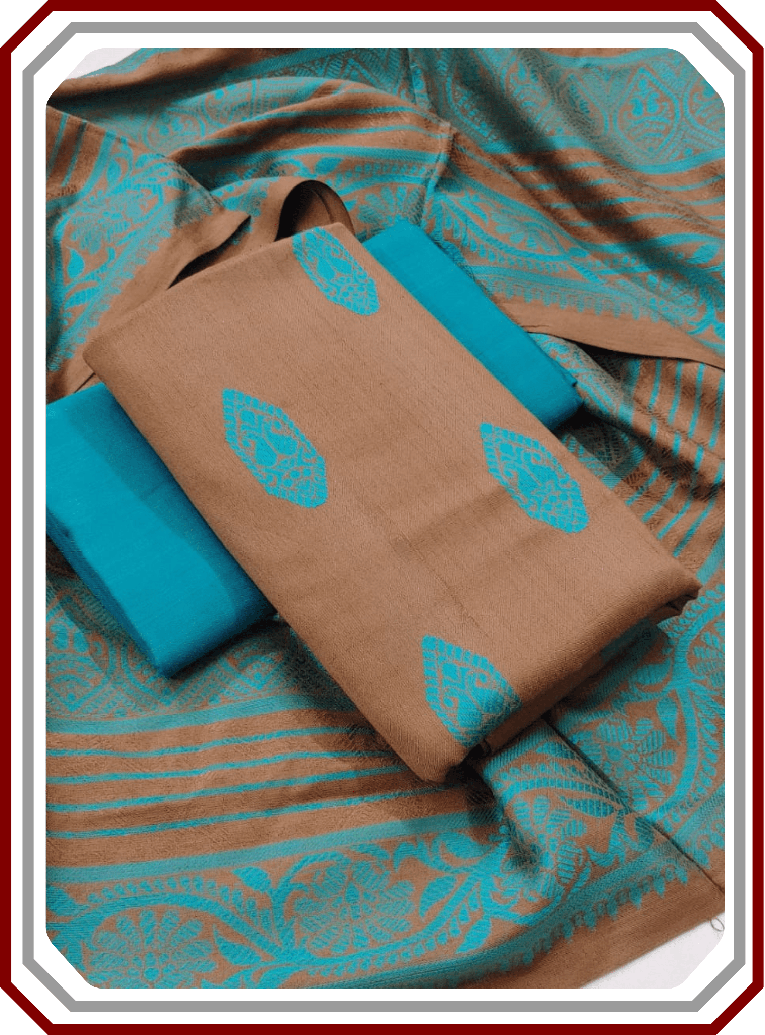 Susi Jacquard Winter Suit - Booti Shirt & Shawl