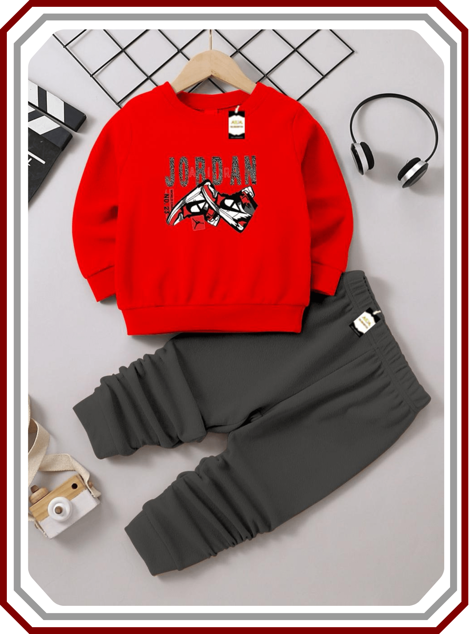 Kids Everyday Fleece Playwear Suit - Sweatshirt & Trouser (6M - 10Y) - Pehna Textile