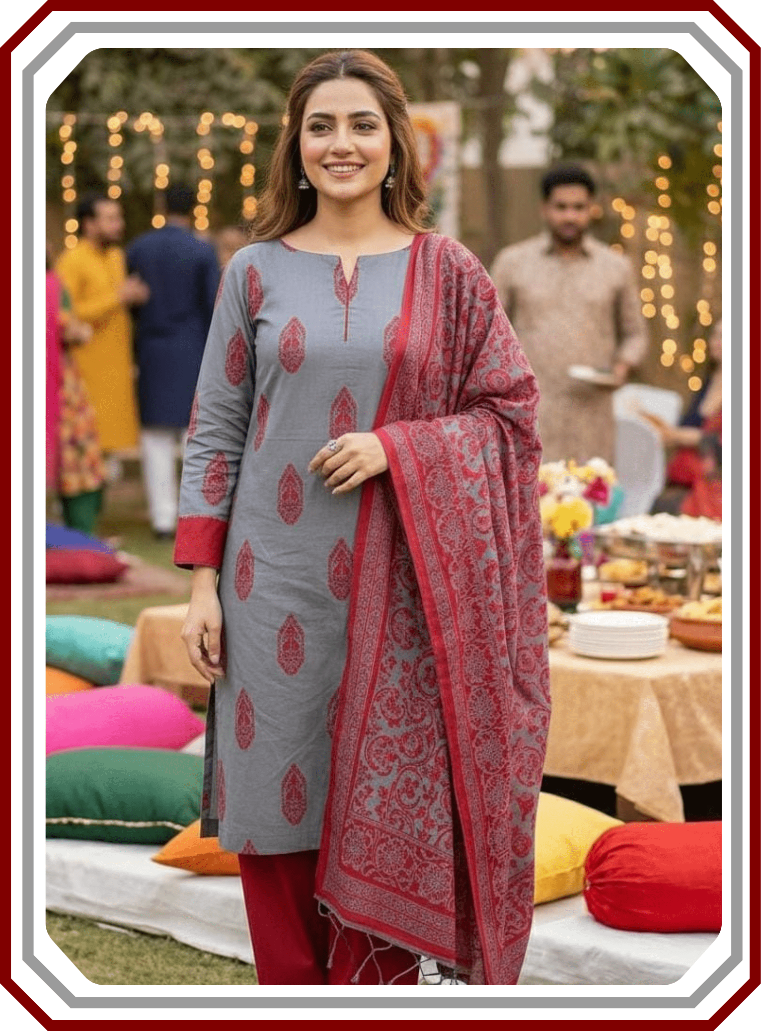 Susi Jacquard Winter Suit - Booti Shirt & Shawl