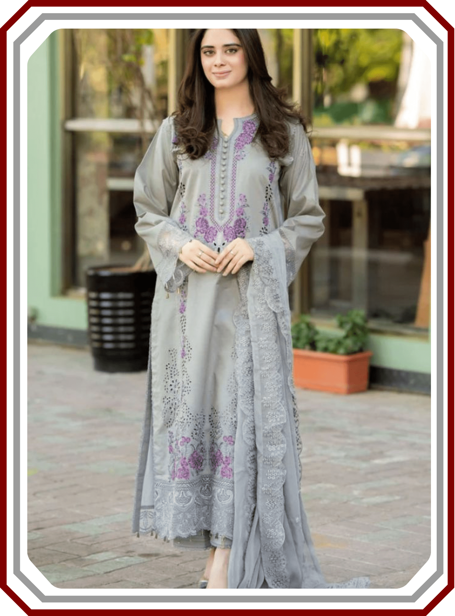 Mushq Premium Chicken Kari Dhanak Suit with Heavy Embroidered Shawl - Winter Collection 2025 - Pehna Textile