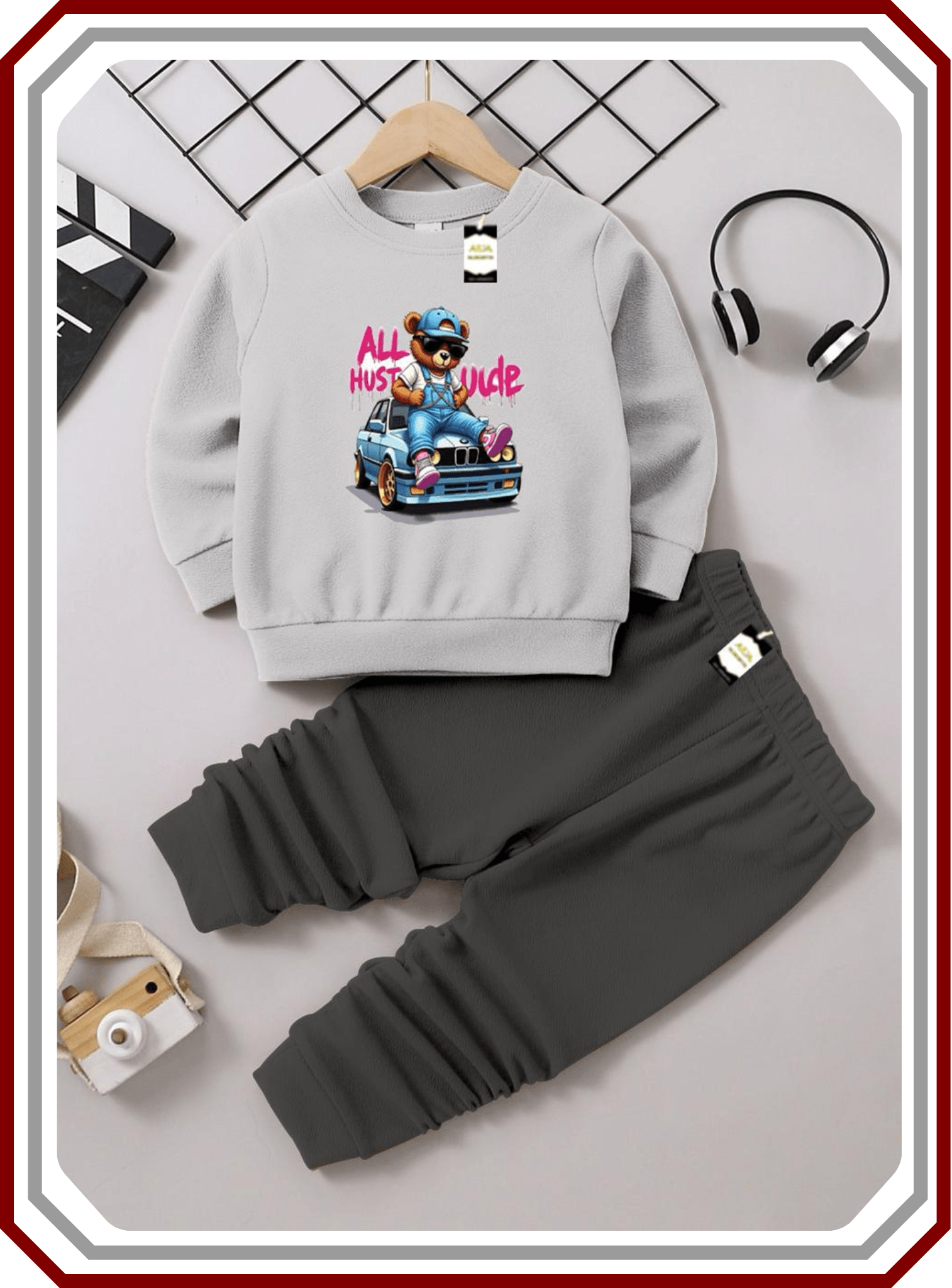 Kids Premium Fleece Winter Set - Sweatshirt & Trouser (6M - 10Y) - Pehna Textile