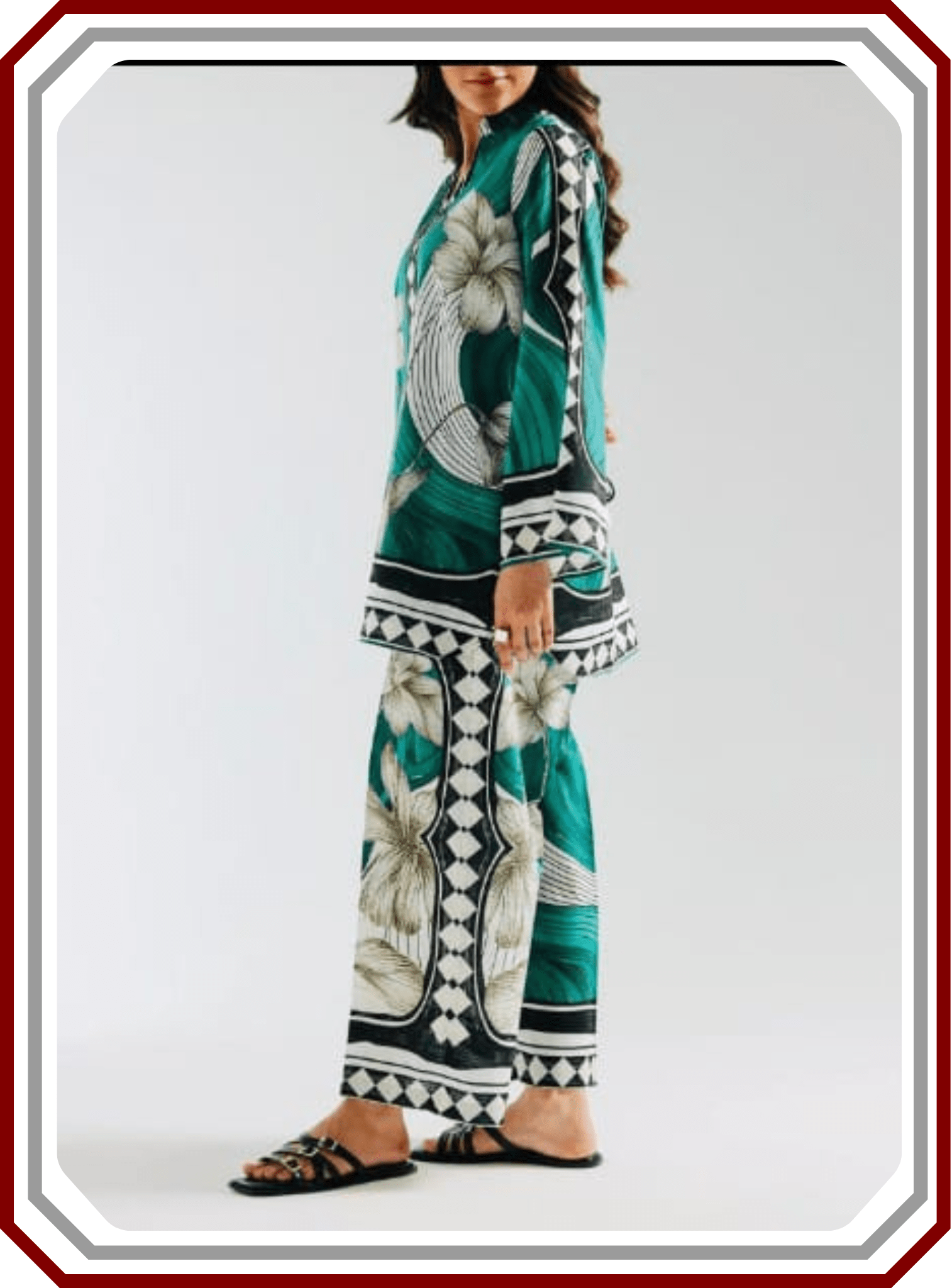 Premium Grip 2pc Stitched Suit - Printed Ready - to - Wear - Pehna Textile