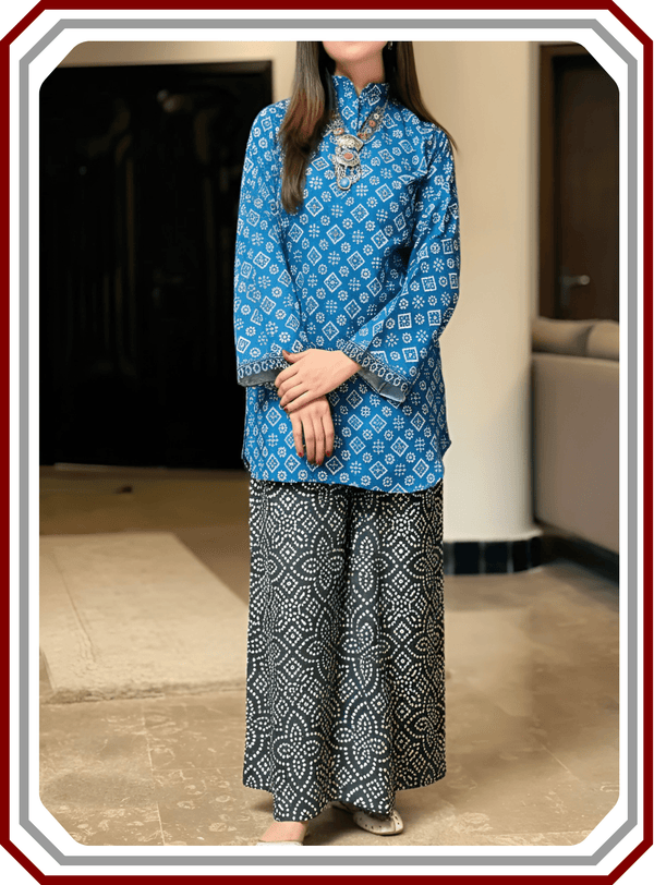 Premium Grip 2 Piece Stitched Printed Suit for Women - Ready to Wear Winter 2025 - Pehna Textile