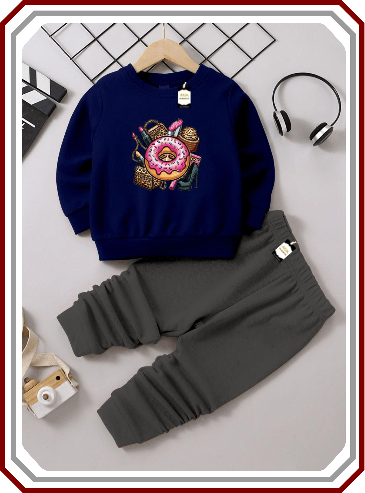 Kids Premium Fleece Winter Set - Sweatshirt & Trouser (6M - 10Y) - Pehna Textile