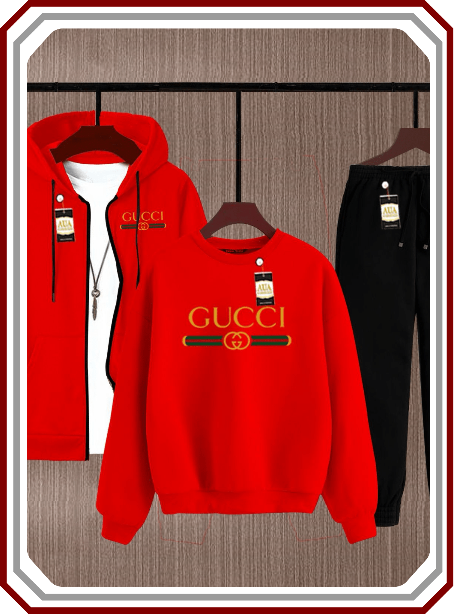 Men's Premium 3 - Piece Fleece Winter Kit - Zipper, Sweatshirt & Trouser Ensemble - Pehna Textile