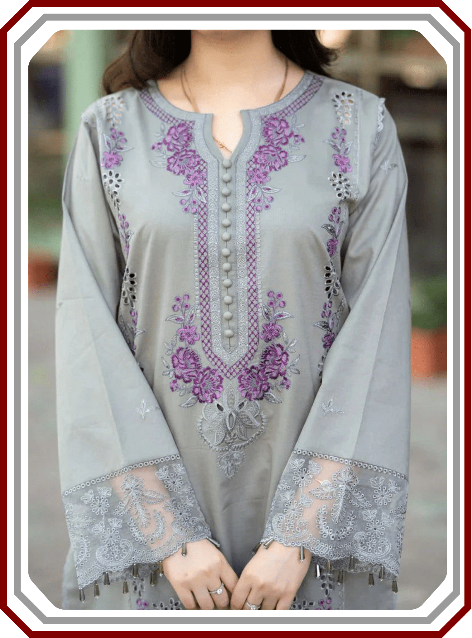 Mushq Premium Chicken Kari Dhanak Suit with Heavy Embroidered Shawl - Winter Collection 2025 - Pehna Textile