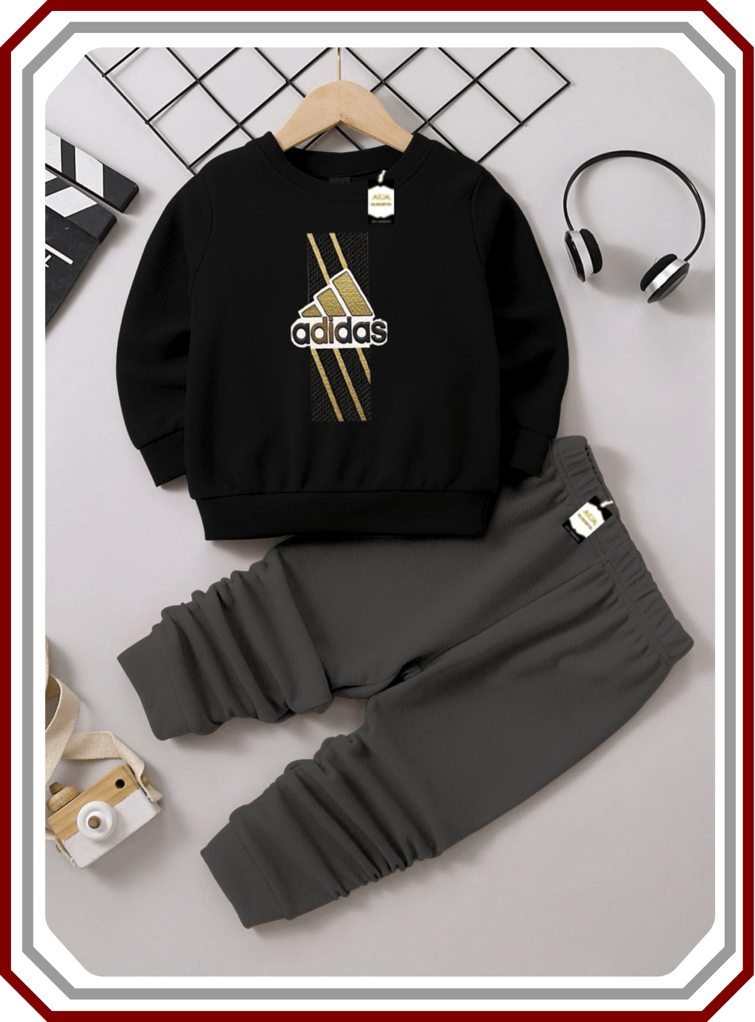 Kids Everyday Fleece Playwear Suit - Sweatshirt & Trouser (6M - 10Y) - Pehna Textile