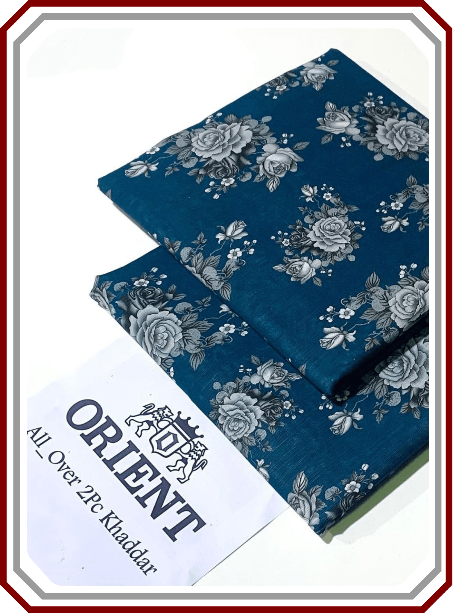 ORIENTS Printed Khaddar 2PC Unstitched Suit for Women - Pehna Textile