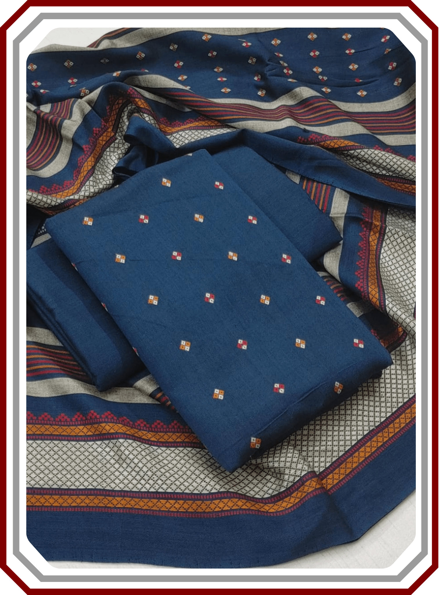 Premium Susi Jacquard Winter 3 - Piece Unstitched Suit (Luxury Fabric) - Pehna Textile