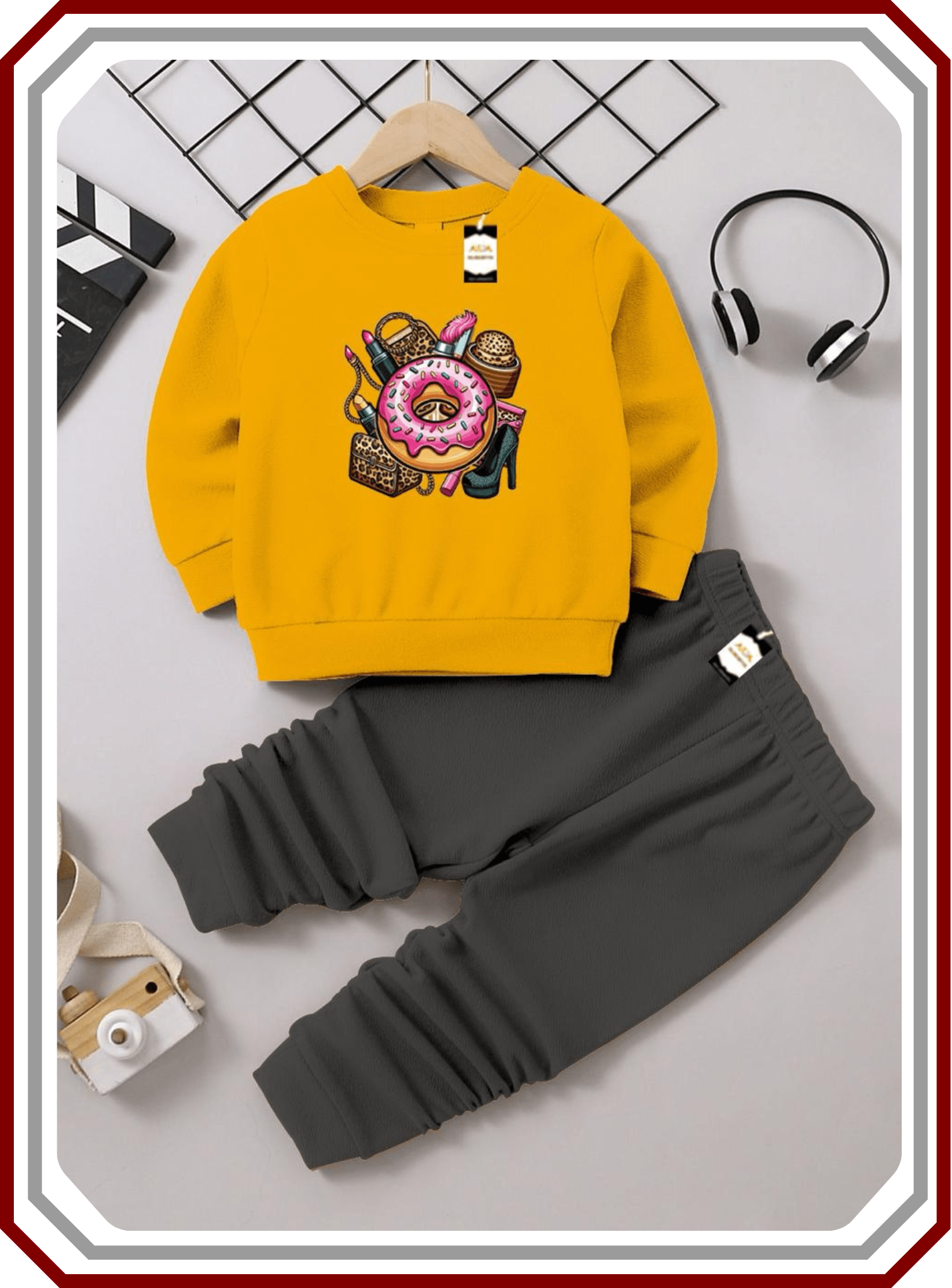 Kids Winter Fleece Sweatshirt & Trouser Tracksuit (6 Months - 10 Years) - Pehna Textile