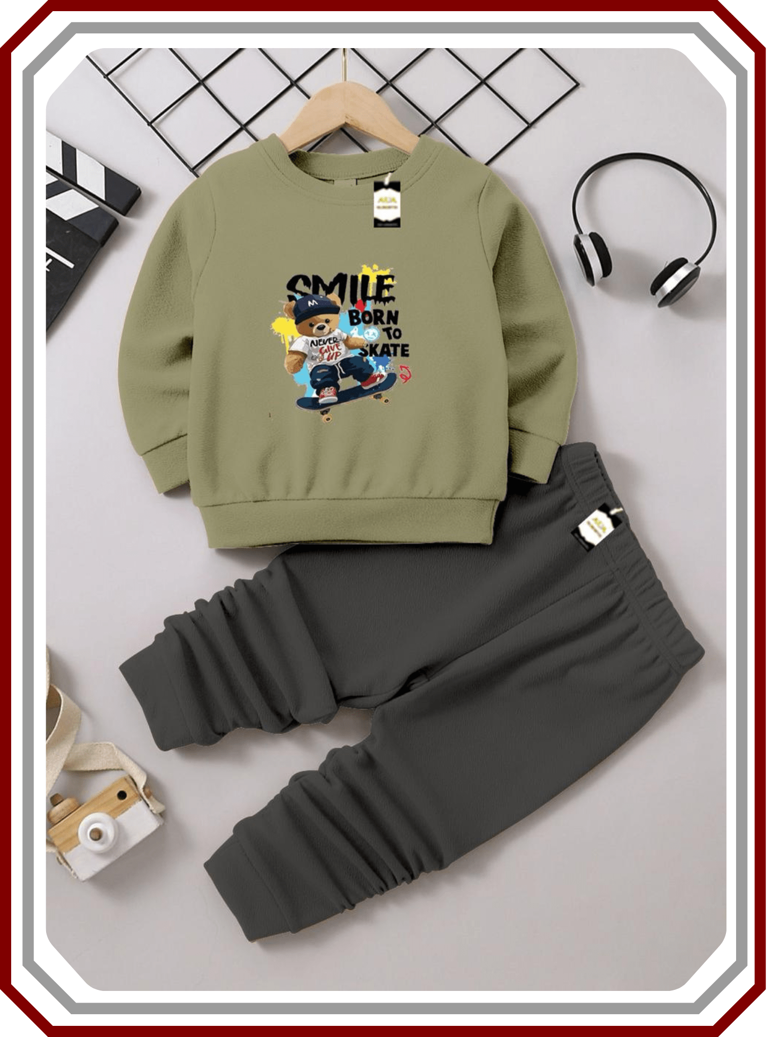 Kids Premium Fleece Winter Set - Sweatshirt & Trouser (6M - 10Y) - Pehna Textile