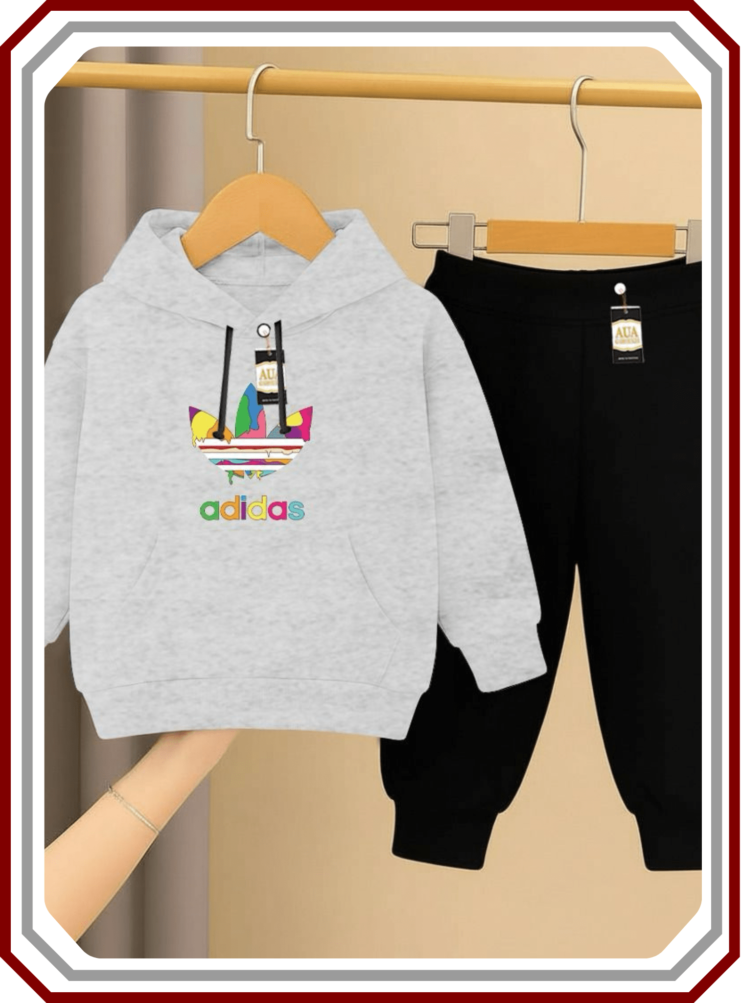 Kids Premium Fleece Winter Co-ord Set - Hoodie & Trouser (Age 2-10) - Pehna Textile