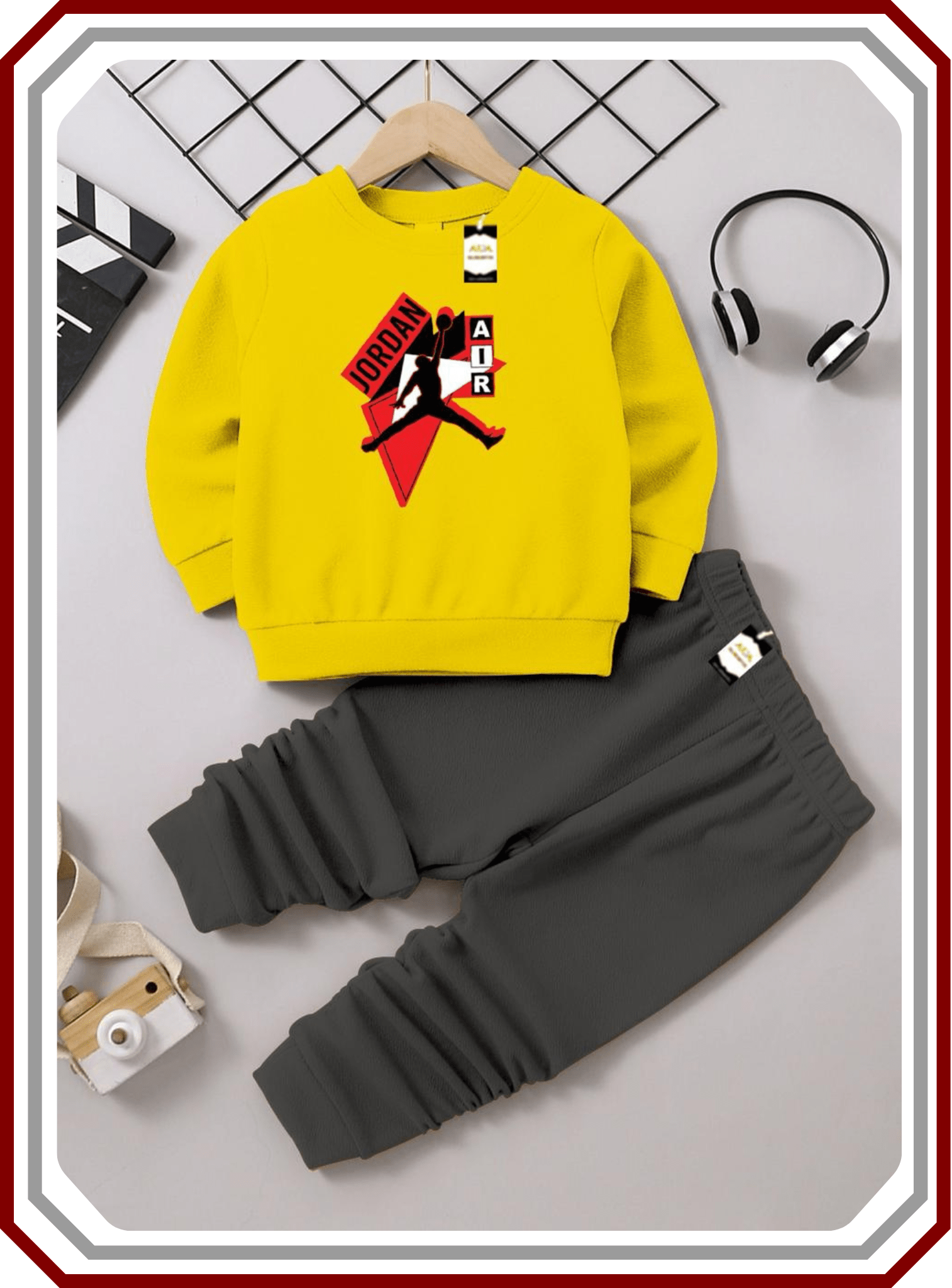 Kids Everyday Fleece Playwear Suit - Sweatshirt & Trouser (6M - 10Y) - Pehna Textile