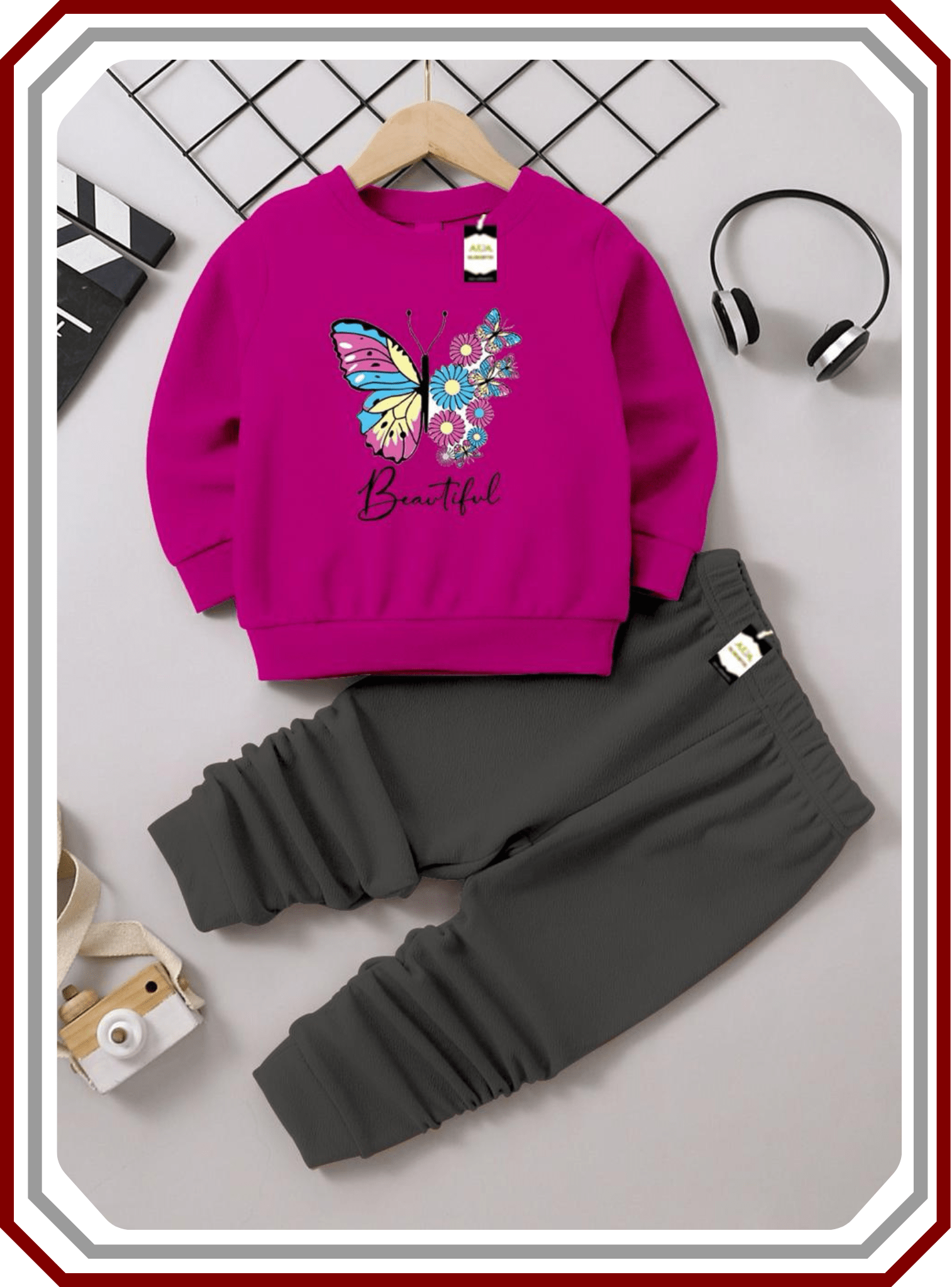 Kids Everyday Fleece Playwear Suit - Sweatshirt & Trouser (6M - 10Y) - Pehna Textile