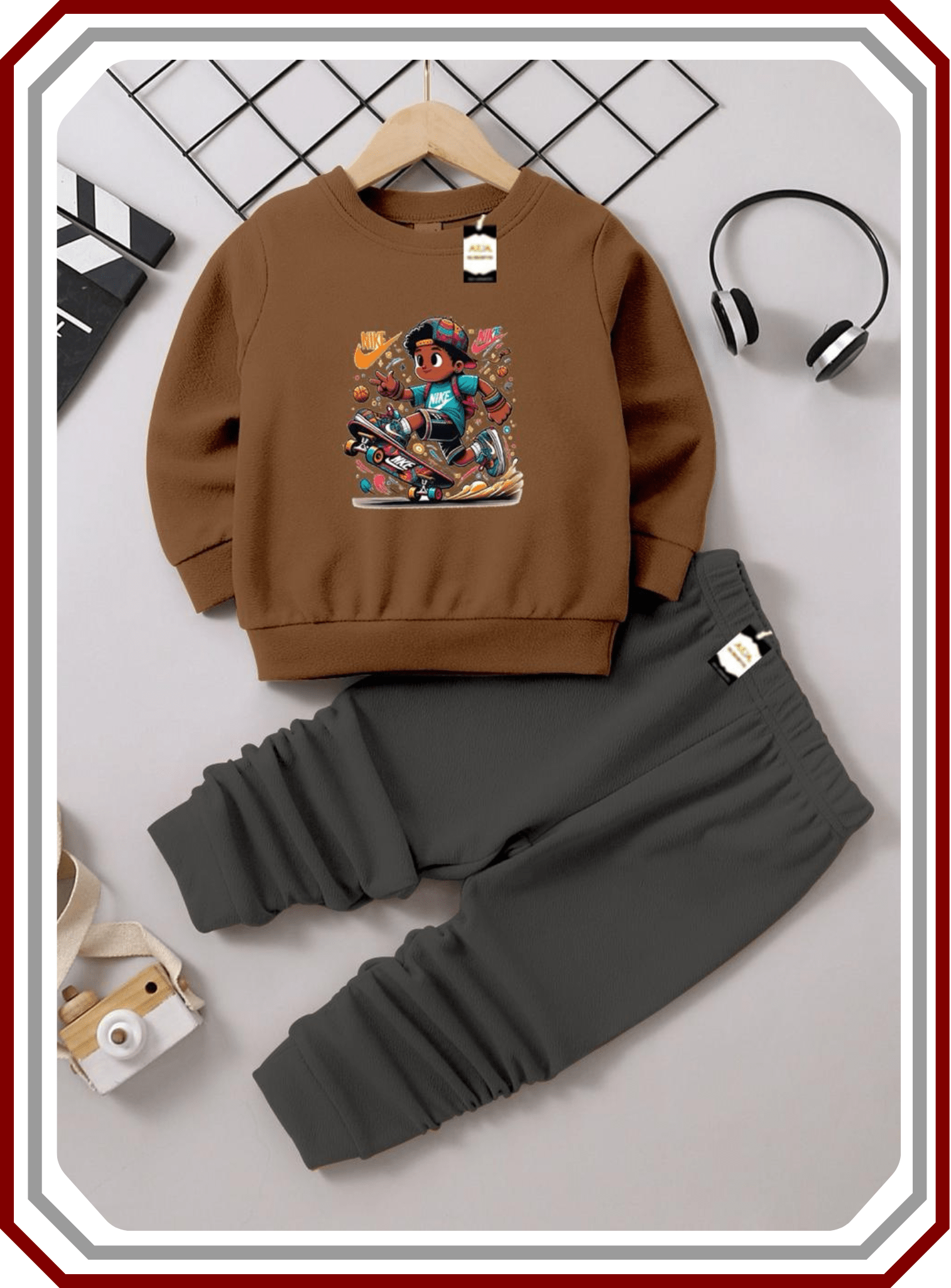 Kids Premium Fleece Winter Set - Sweatshirt & Trouser (6M - 10Y) - Pehna Textile