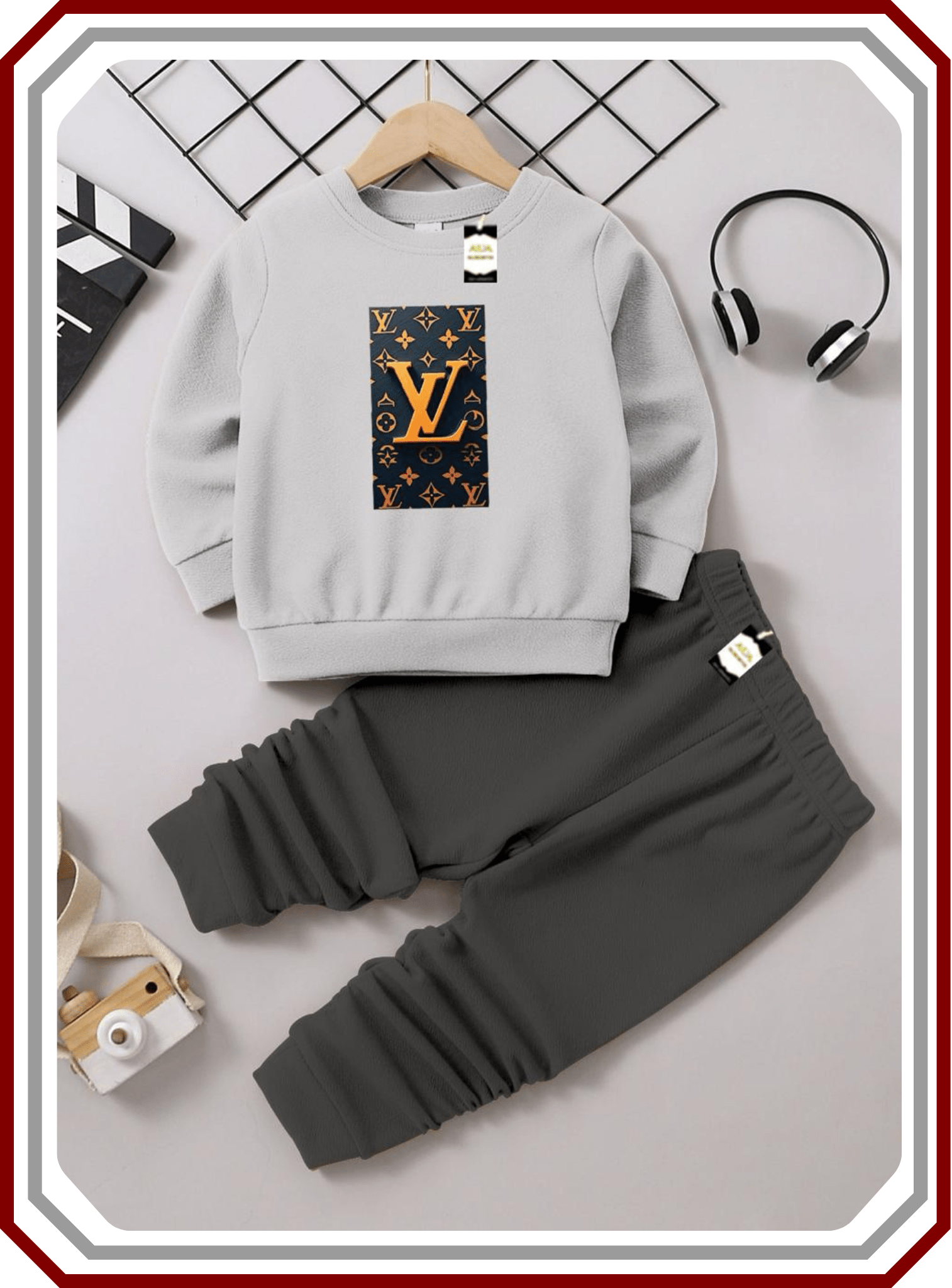 Kids Winter Fleece Sweatshirt & Trouser Tracksuit (6 Months - 10 Years) - Pehna Textile