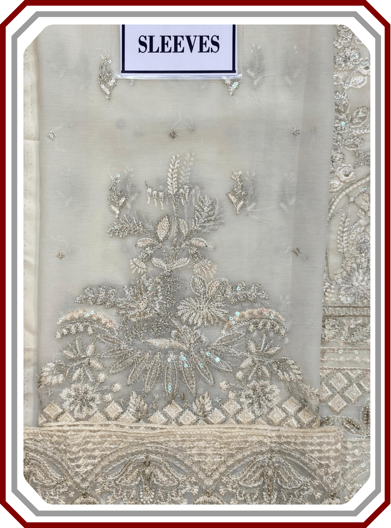 Gulaal Luxury Embroidered Sequinned Chiffon Suit with Inner - Design 2302 (Unstitched) - Pehna Textile