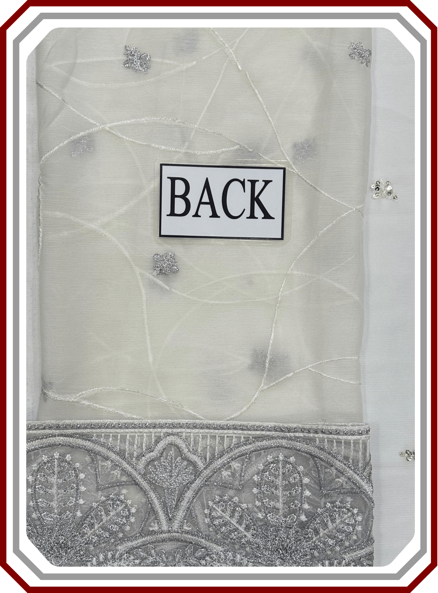 Ramsha Luxury Embroidered Chiffon Suit with Inner - Design 2485 (Unstitched) - Pehna Textile