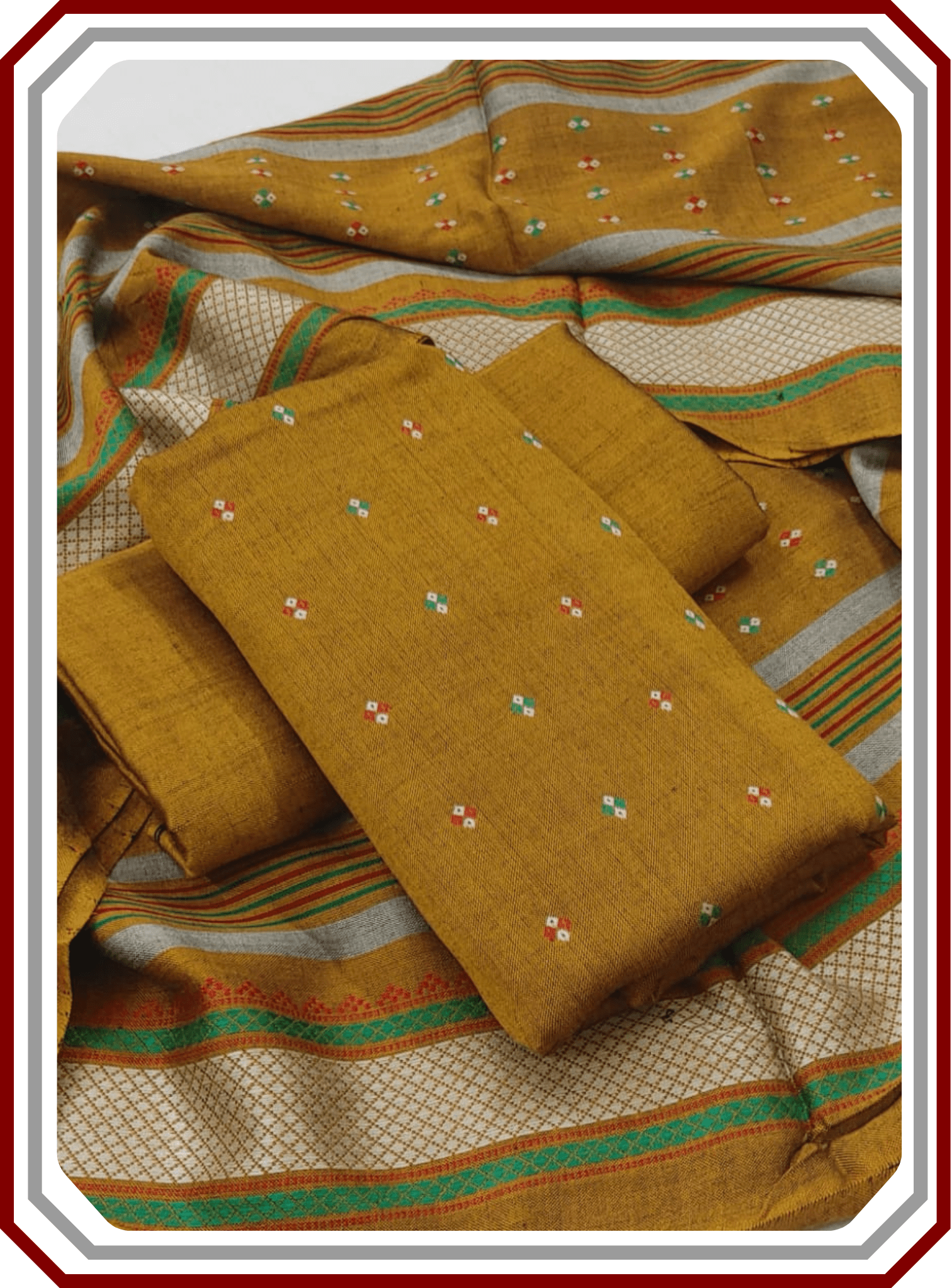 Premium Susi Jacquard Winter 3 - Piece Unstitched Suit (Luxury Fabric) - Pehna Textile