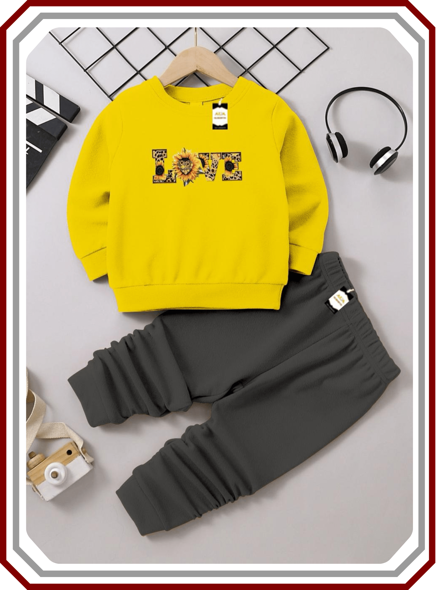 Kids Everyday Fleece Playwear Suit - Sweatshirt & Trouser (6M - 10Y) - Pehna Textile