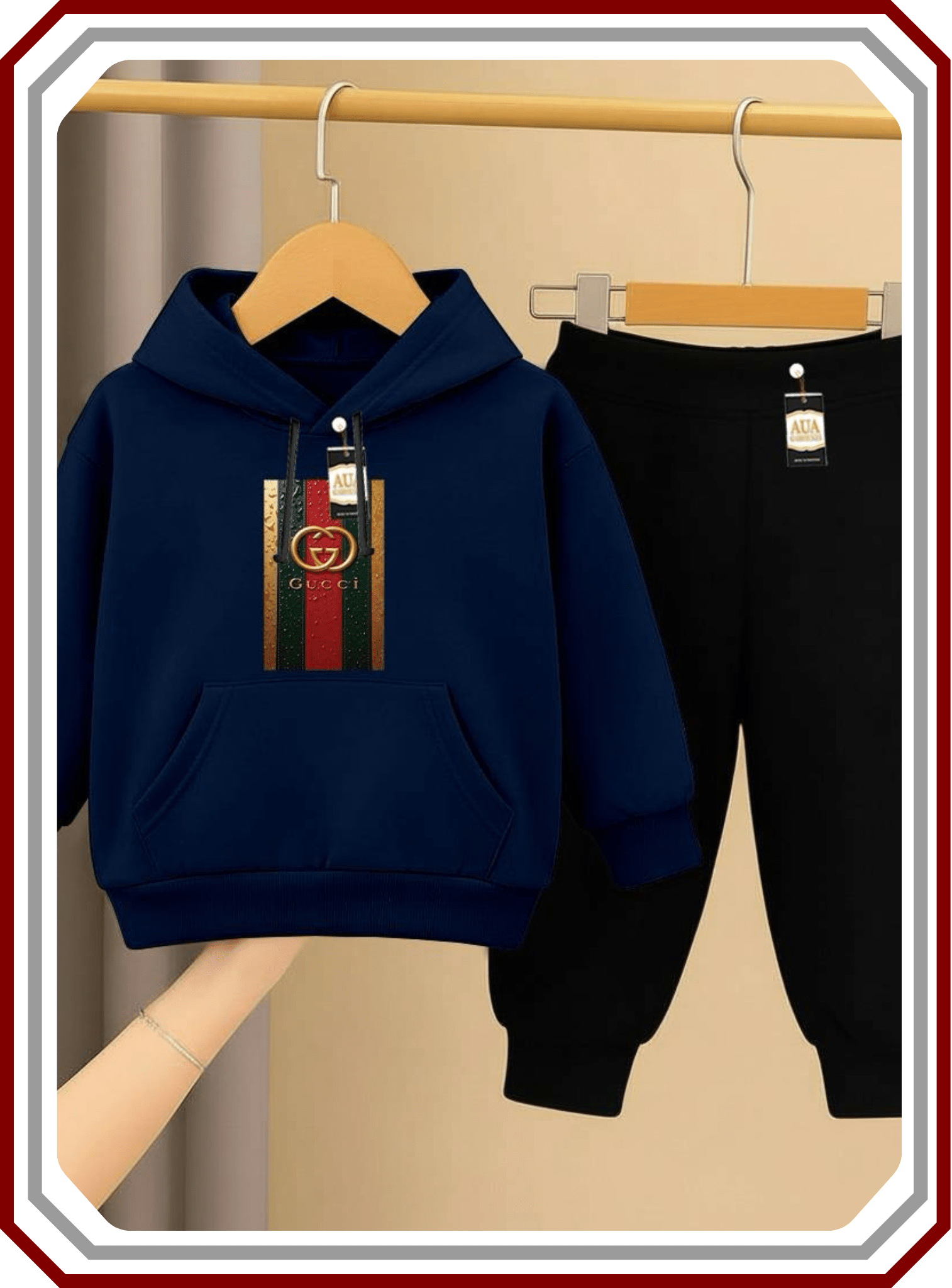 Kids Essential Fleece Lounge Set - Hoodie & Trouser (Age 2 - 10 Years) - Pehna Textile