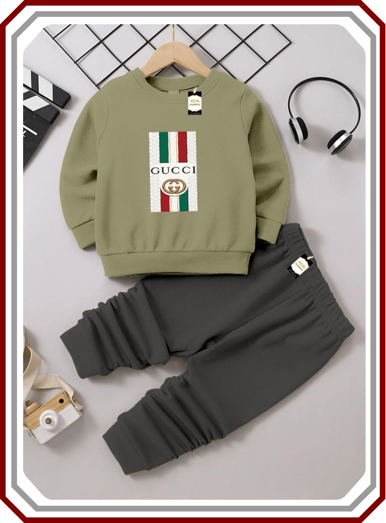 Kids Winter Fleece Sweatshirt & Trouser Tracksuit (6 Months - 10 Years) - Pehna Textile