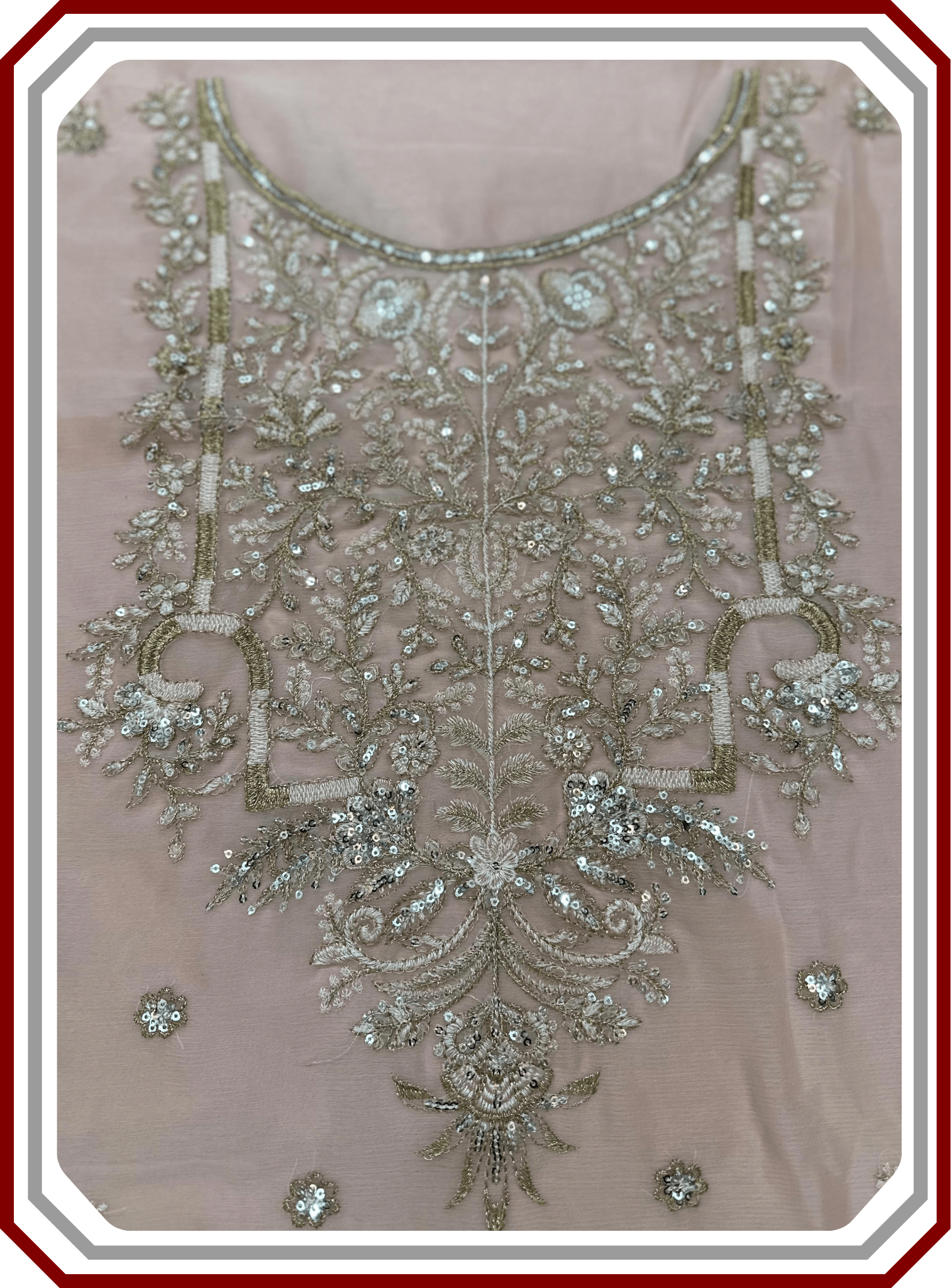 Ramsha Chiffon Suit Design 2495 - Inner Included - Pehna Textile