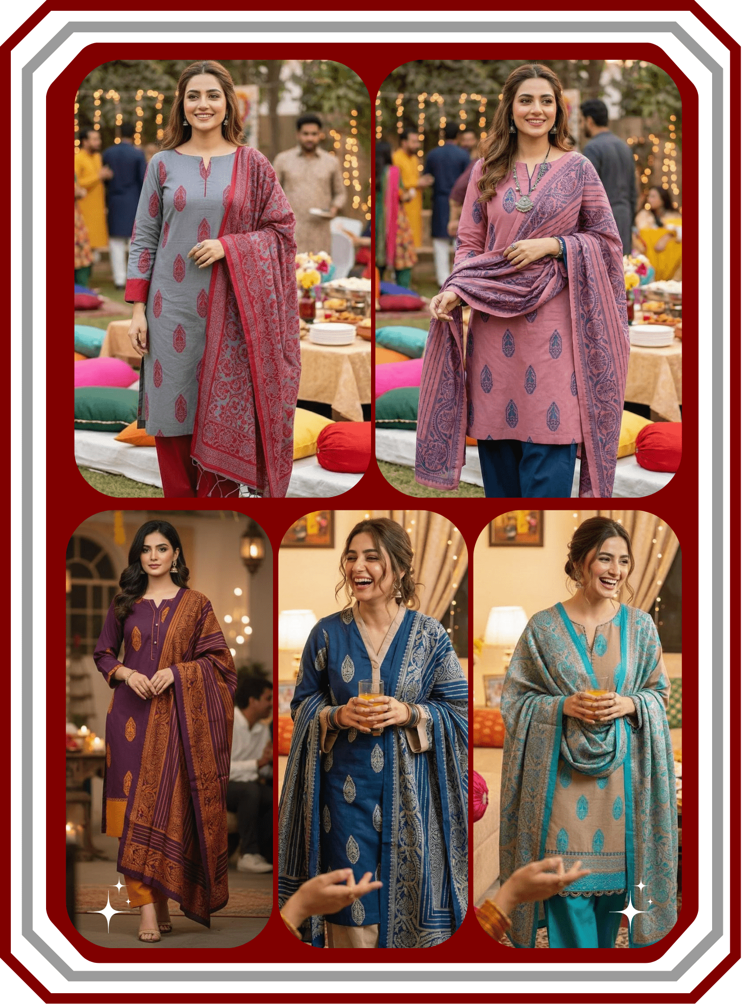 Susi Jacquard Winter Suit - Booti Shirt & Shawl